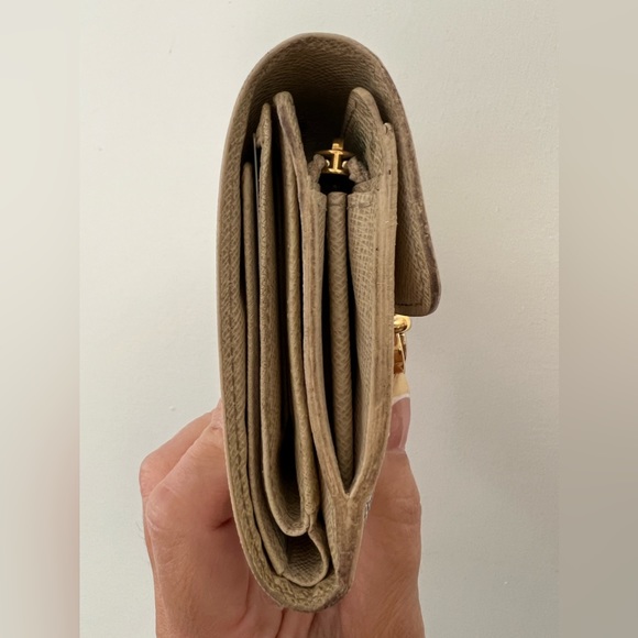 Louis Vuitton Damier Azur Trifold Joey Short Wallet on Chain w/insert! EUC - Picture 7 of 13